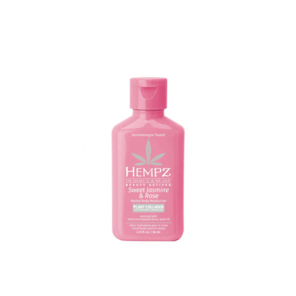 Зволожуюче молочко для тіла "Солодкий жасмін-Троянда" з колагеном Hempz — фото №1