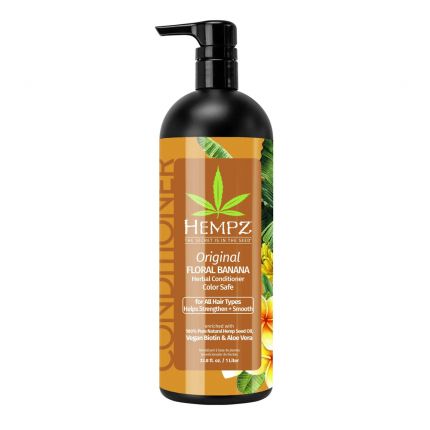 Кондиціонер для фарбованого та пошкодженого волосся Original / Original Floral Banana Herbal Conditioner Hempz — фото №1
