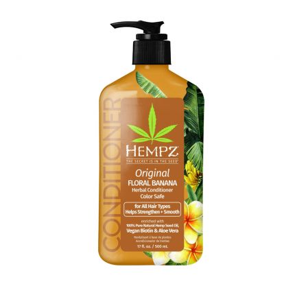 Кондиціонер для фарбованого та пошкодженого волосся Original / Original Floral Banana Herbal Conditioner Hempz — фото №1