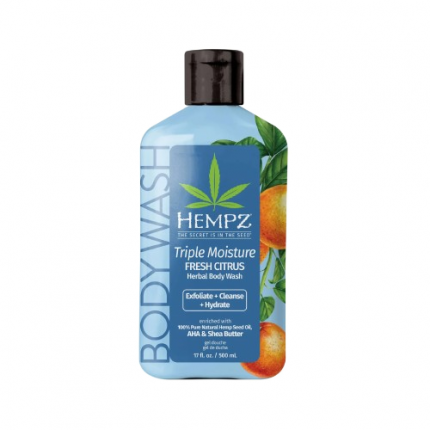 Гель для душу «Потрійне зволоження» / Triple Moisture Fresh Citrus Body Wash Hempz — фото №1