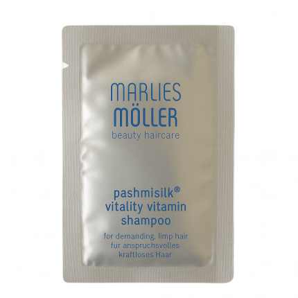 Вітамінний шампунь для ослабленого волосся / PASHMISILK VITALITY VITAMIN SHAMPOO (Пробник) Marlies Moller — фото №1